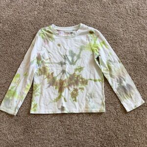 Cat & Jack Kids Tie-Dye Long Sleeve Shirt Size XS 4/5